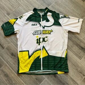 Louis Garneau short-sleeve cycling jersey Subway Pro Cycling team Size XXL